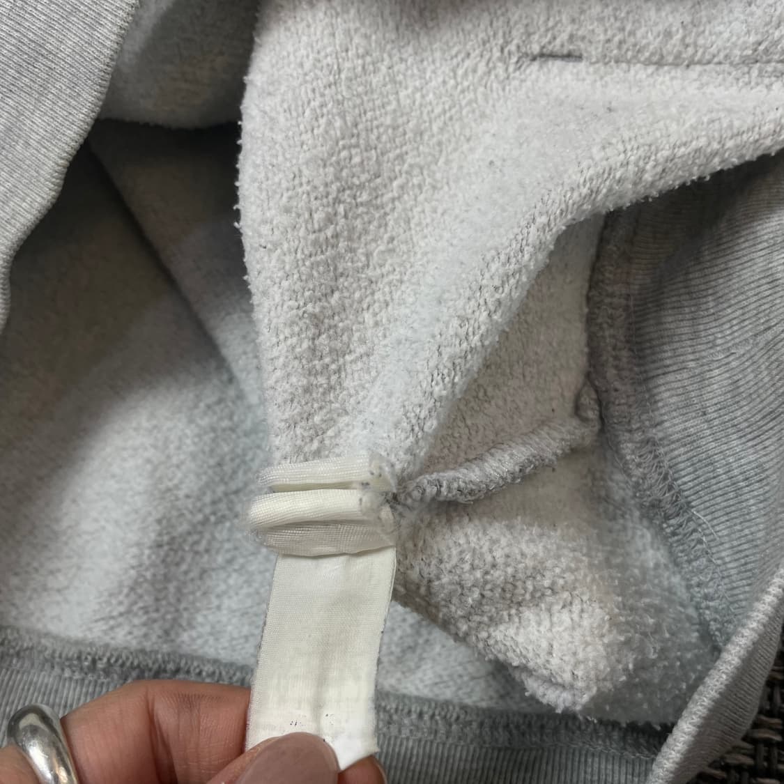 갭 그레이 빅로고 후드티 M 상품이미지7