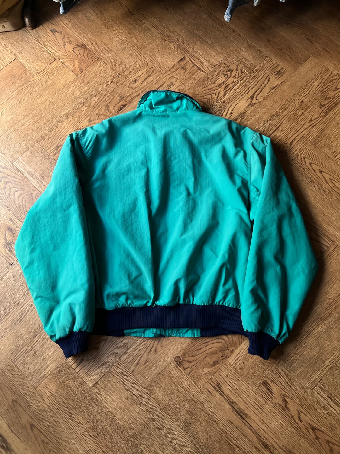 [XL]80's 에디바우어 Made in USA 나일론 쉘드 웜업 자켓 상품이미지8