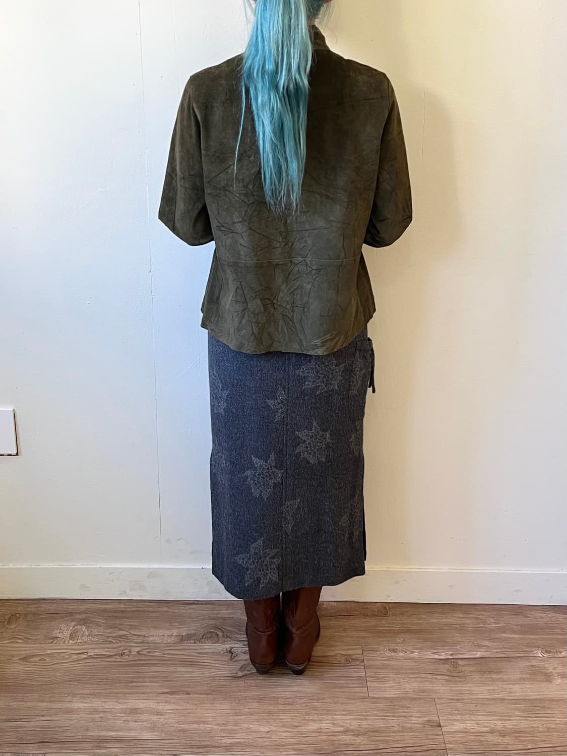 Cizenne 올리브 레오파드 피그스킨 자켓 상품이미지9