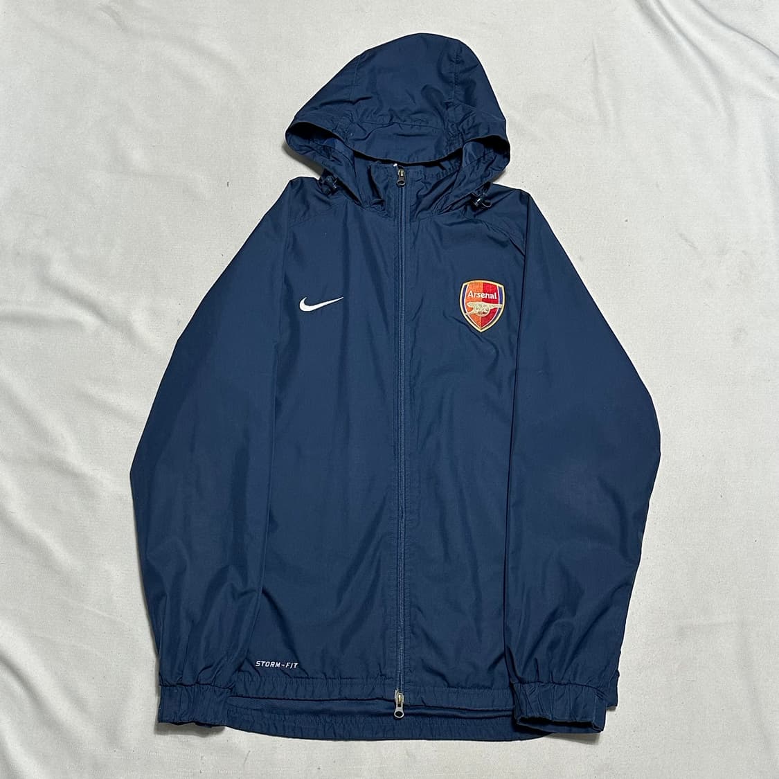 L 나이키 아스날 네이비 후드 바람막이 상품이미지2
