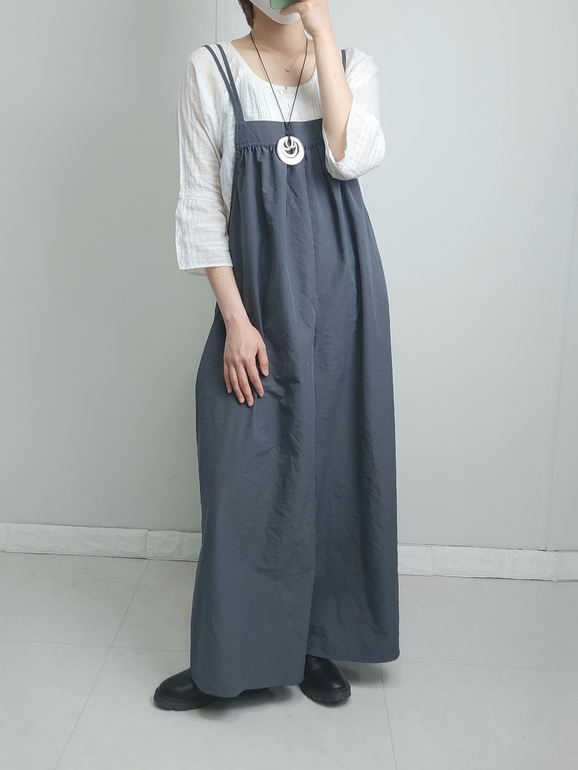 스트랩 와이드 오버롤 상품이미지2