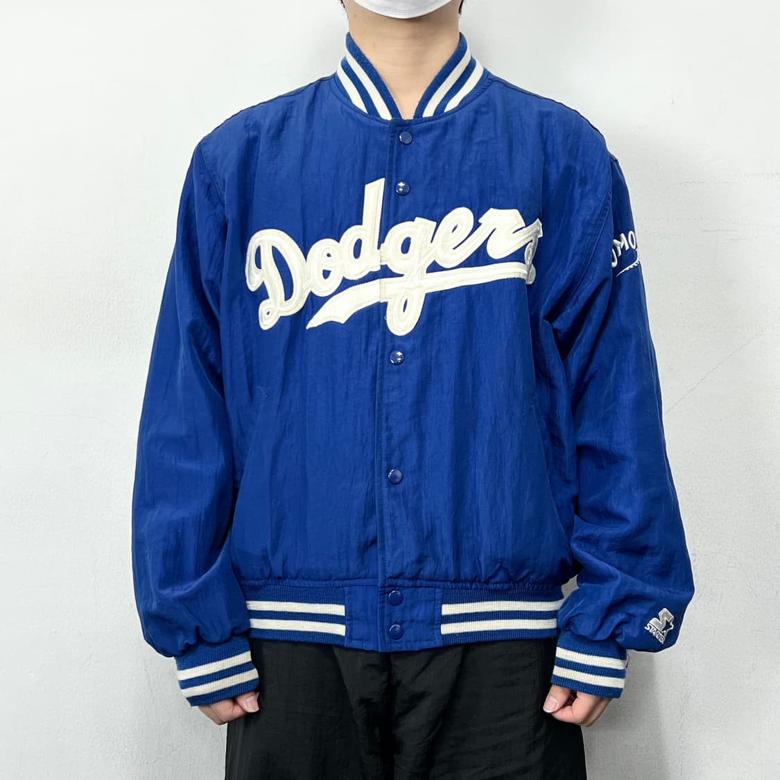 제뉴인 머천다이즈 BY 스타터 LA 다저스 사틴 바시티 자켓 상품이미지2