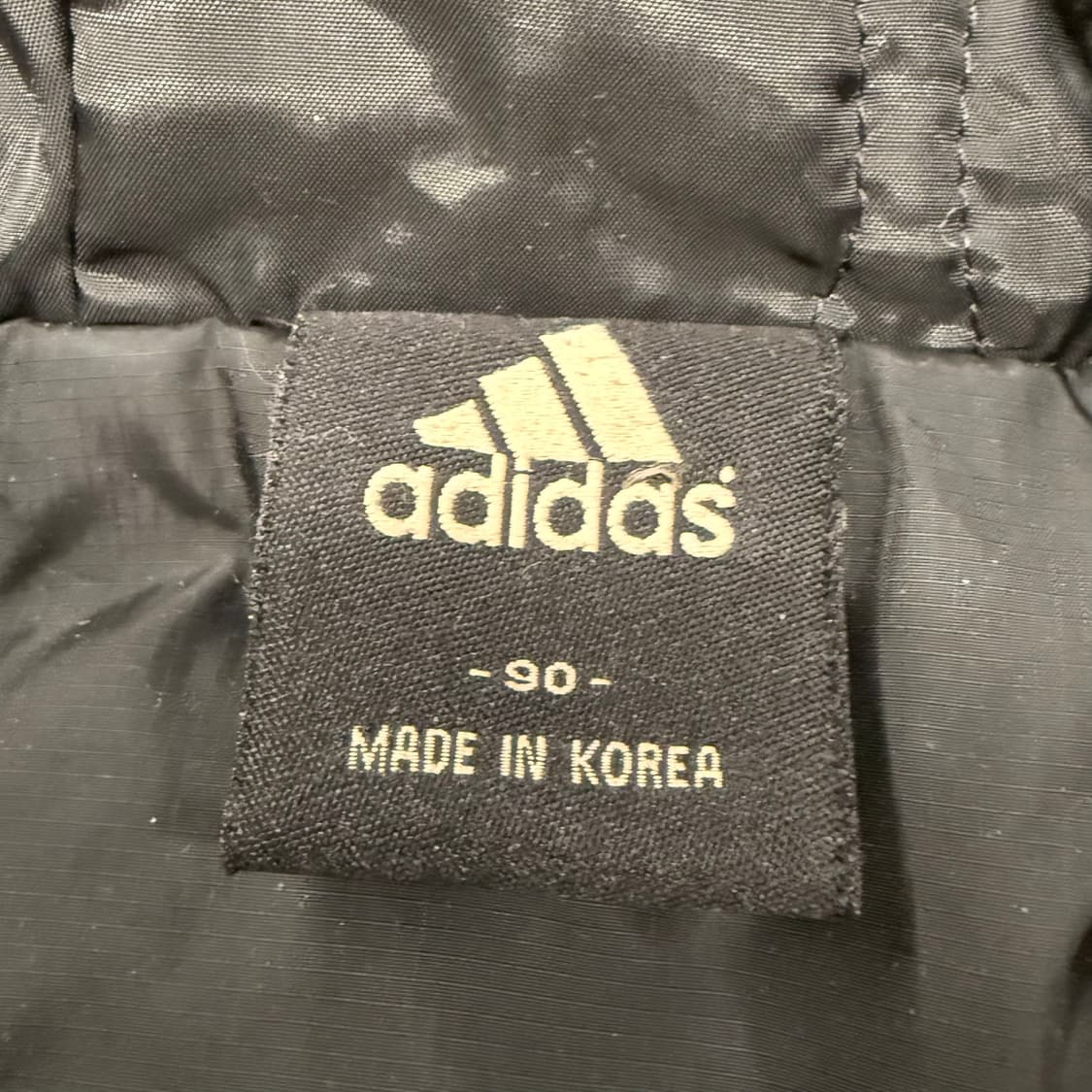 아디다스 블랙 오렌지 패딩 수트 점퍼 90 상품이미지5