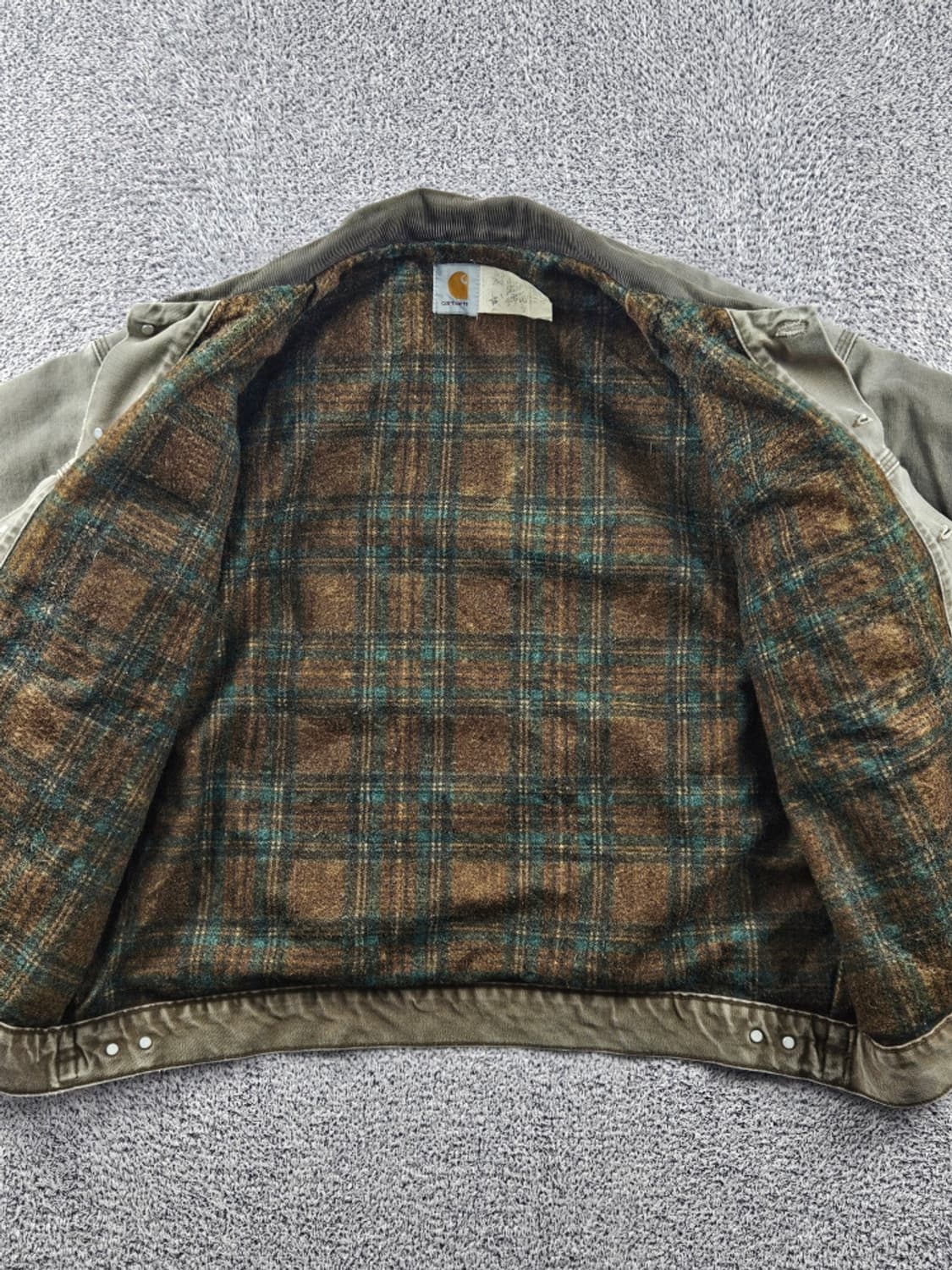 8~90's USA 칼하트J100덕캔버스 트러커 자켓 (XL)/10920 상품이미지10