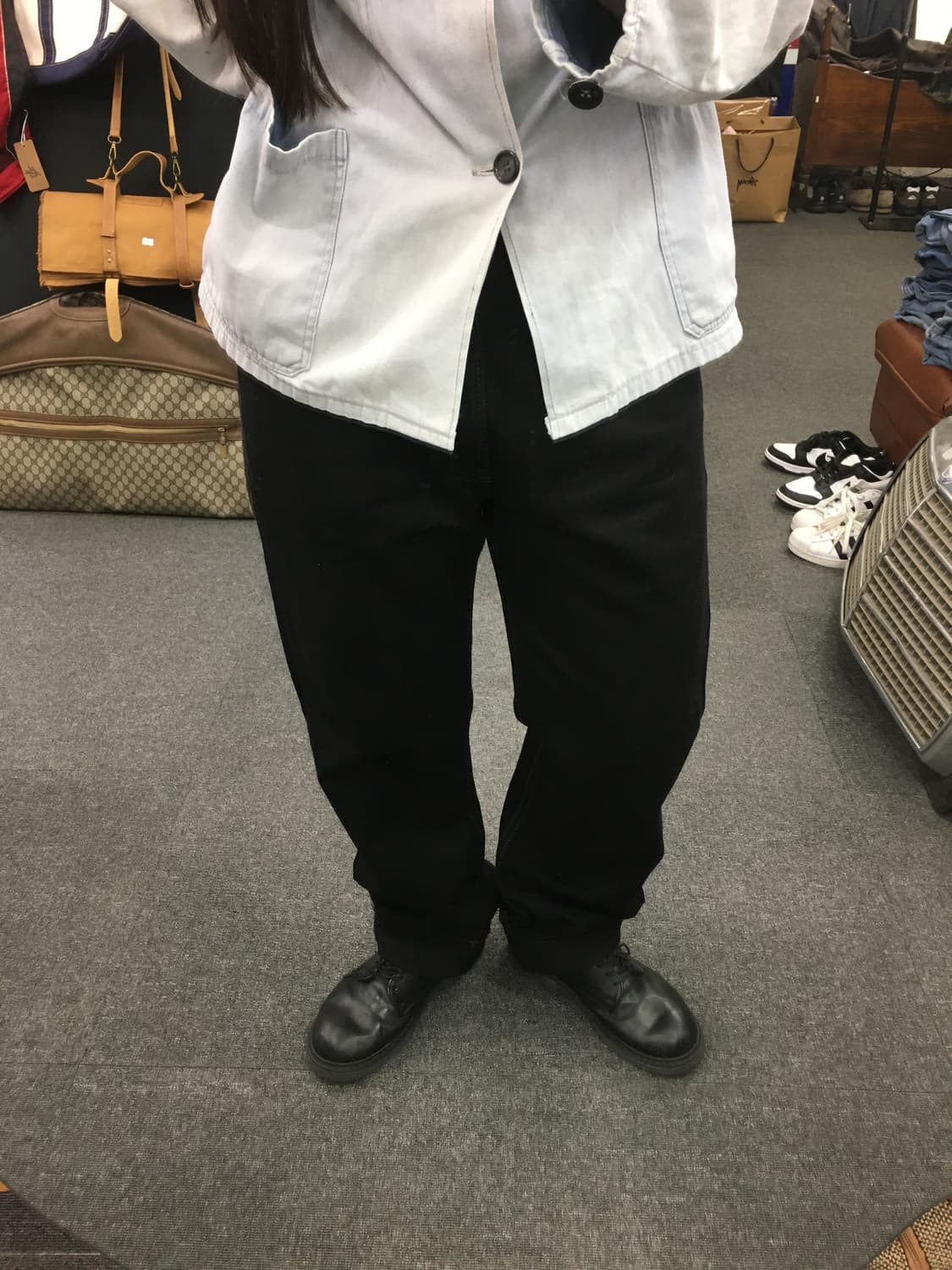 00s Levis 리바이스 505 흑청 데님팬츠 상품이미지1