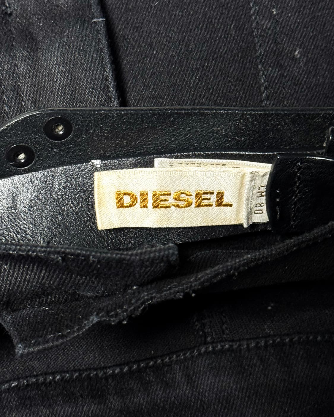 DIESEL – Logo Plate Leather Belt  상품이미지7