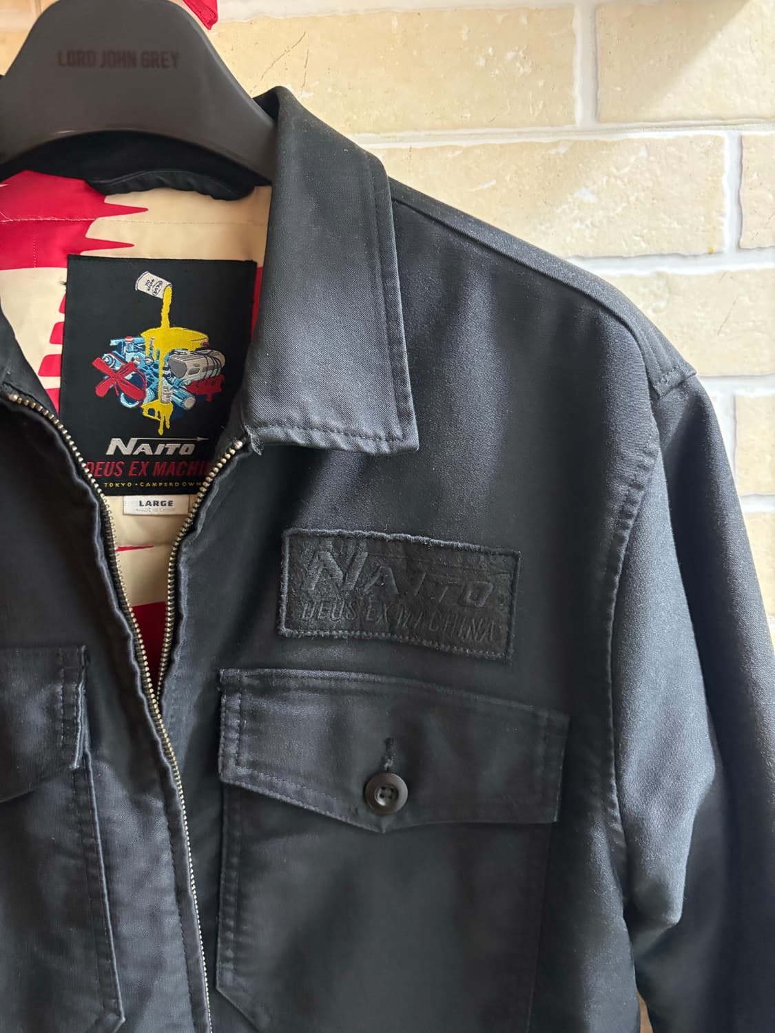 데우스엑스마키나 트러커 점퍼 네이비 L사이즈 상품이미지2