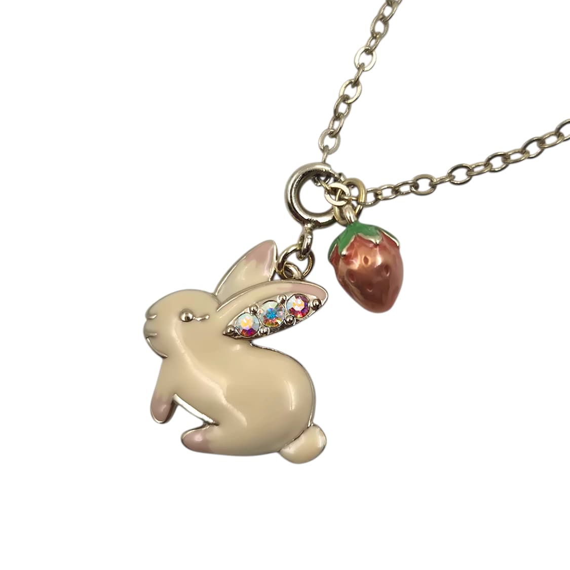 06s 안나수이 토끼&딸기 크리스탈 목걸이 상품이미지3