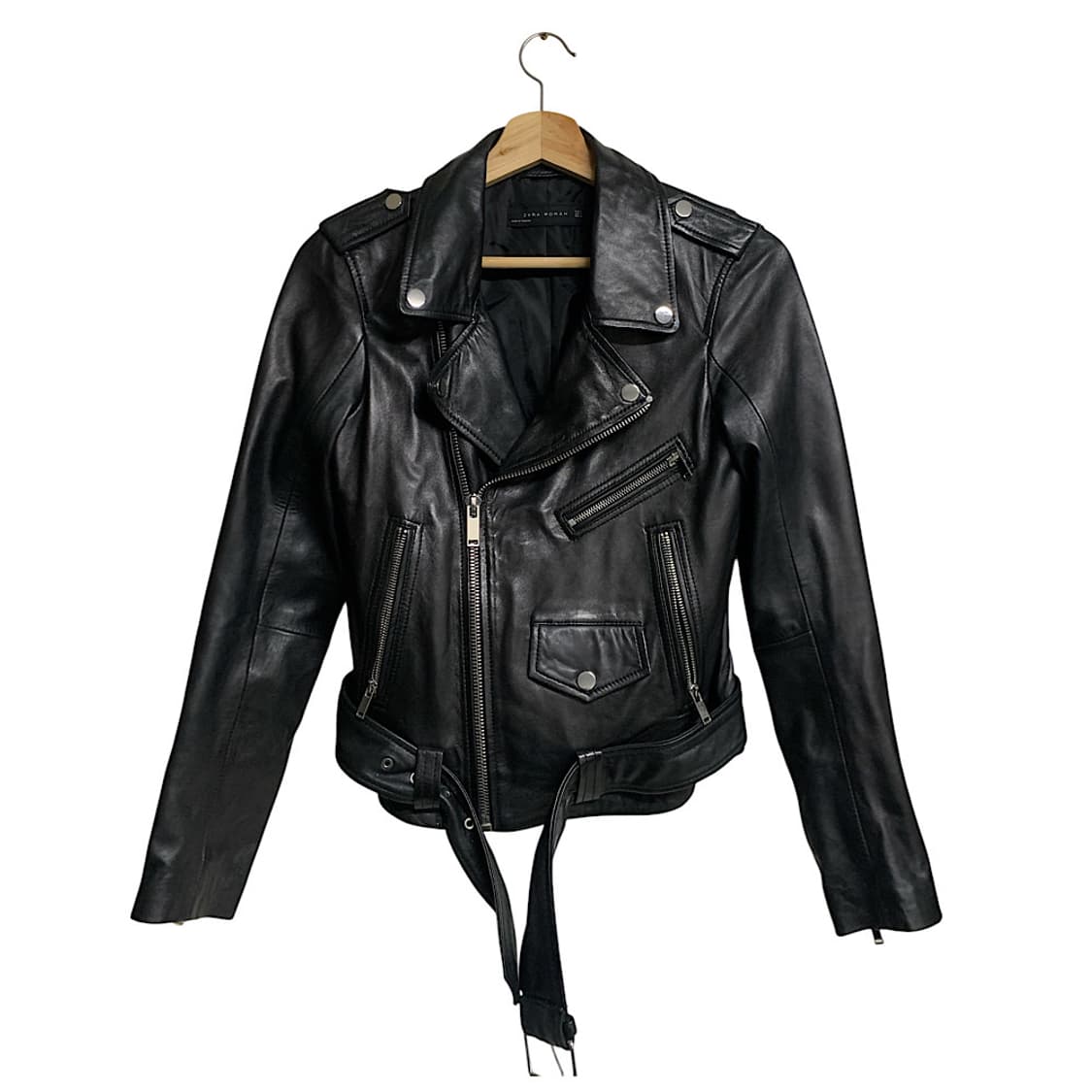 자라 여성 양가죽 라이더 자켓 S 상품이미지1