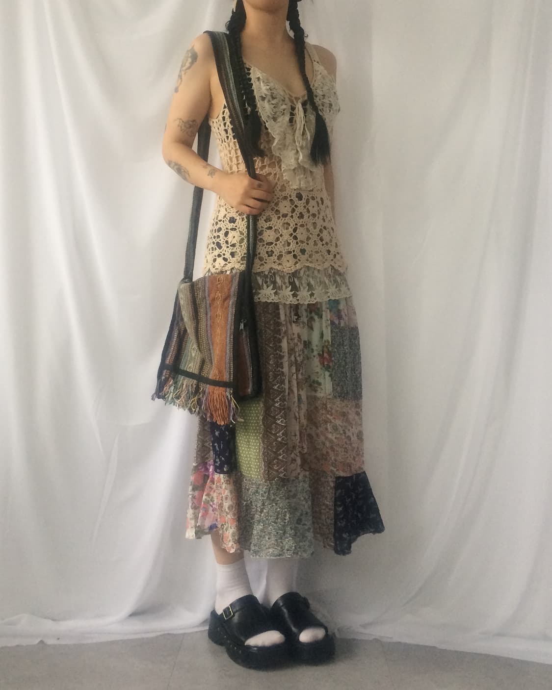 Patch work pattern skirt 상품이미지7