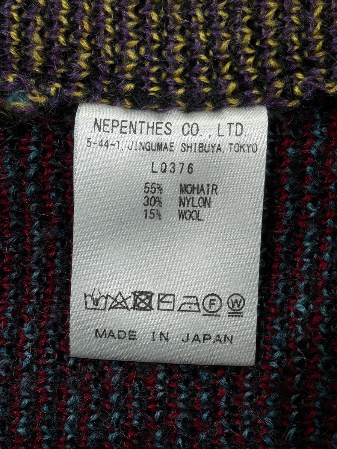 니들스 x 스튜디오스 모헤어 빠삐용 가디건 블랙 상품이미지5