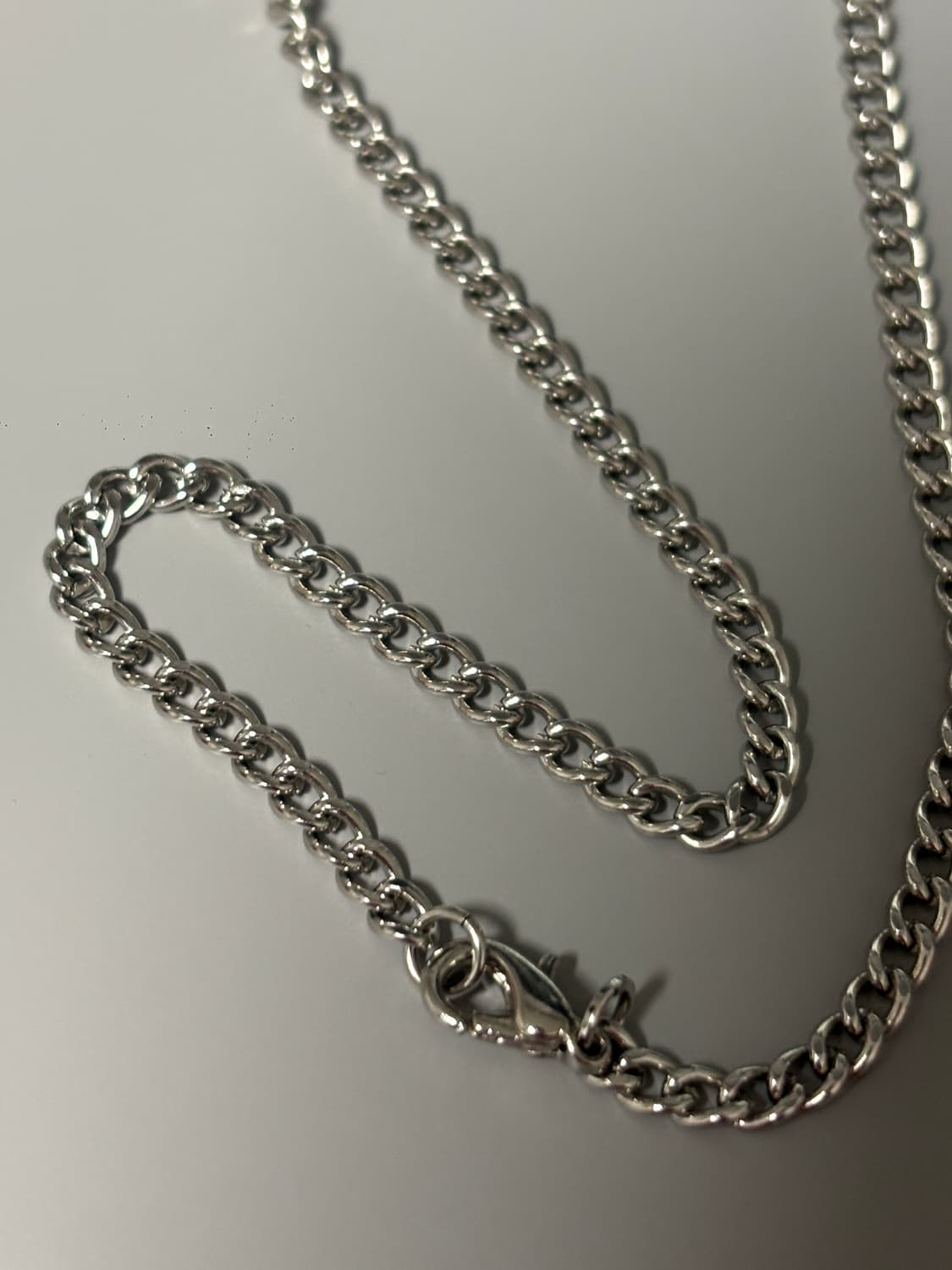 롤링스톤즈 실버 체인 목걸이 상품이미지3