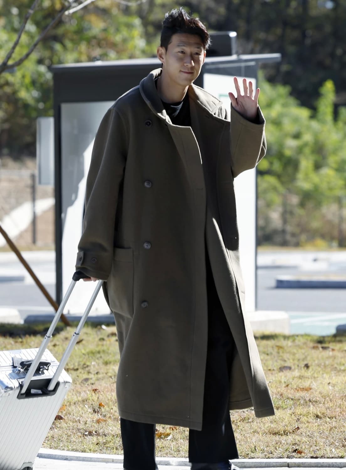 [XS,M,L]르메르 25fw 랩 코트/다크 스쿼럴 상품이미지3