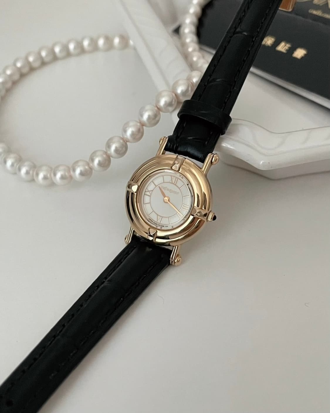 YSL roman index watch / 생로랑 골드 로만 인덱스 시계 상품이미지1