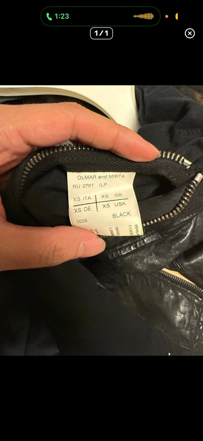 Rick owens leather jacket 상품이미지3