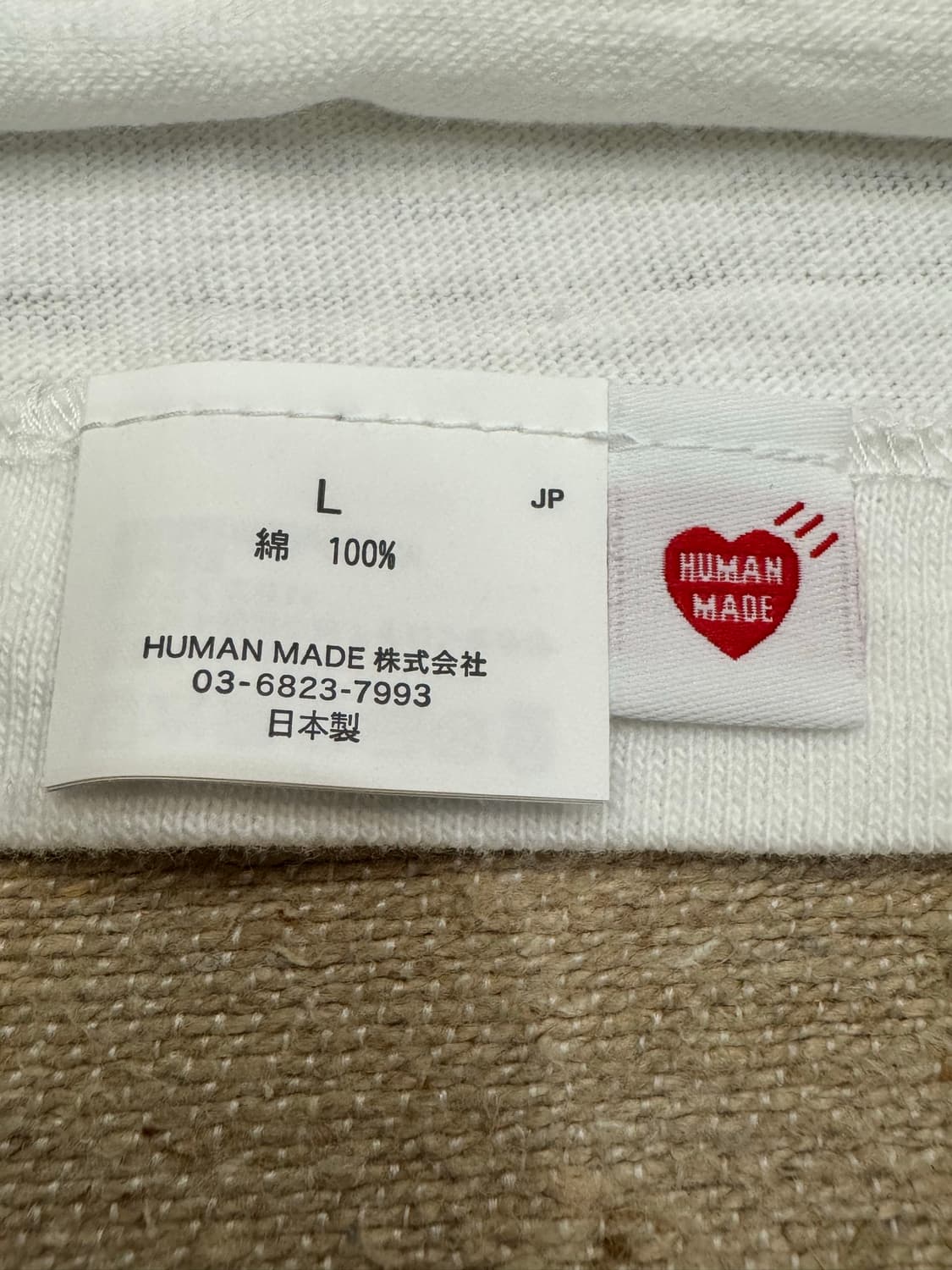 [L] 휴먼 메이드 그래픽 티셔츠 화이트 상품이미지8