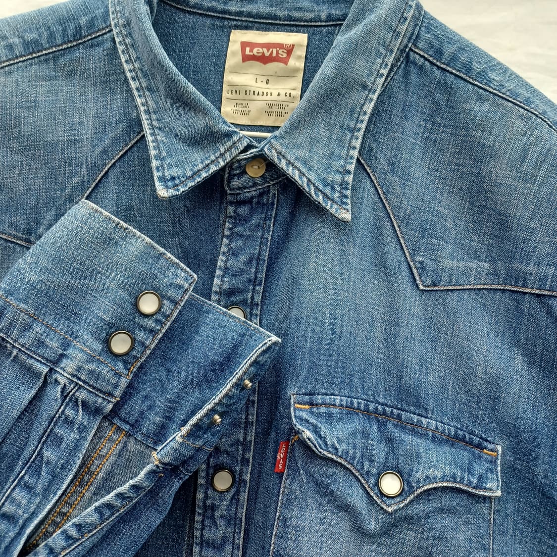리바이스 웨스턴 스타일 데님 셔츠(남100)  상품이미지2