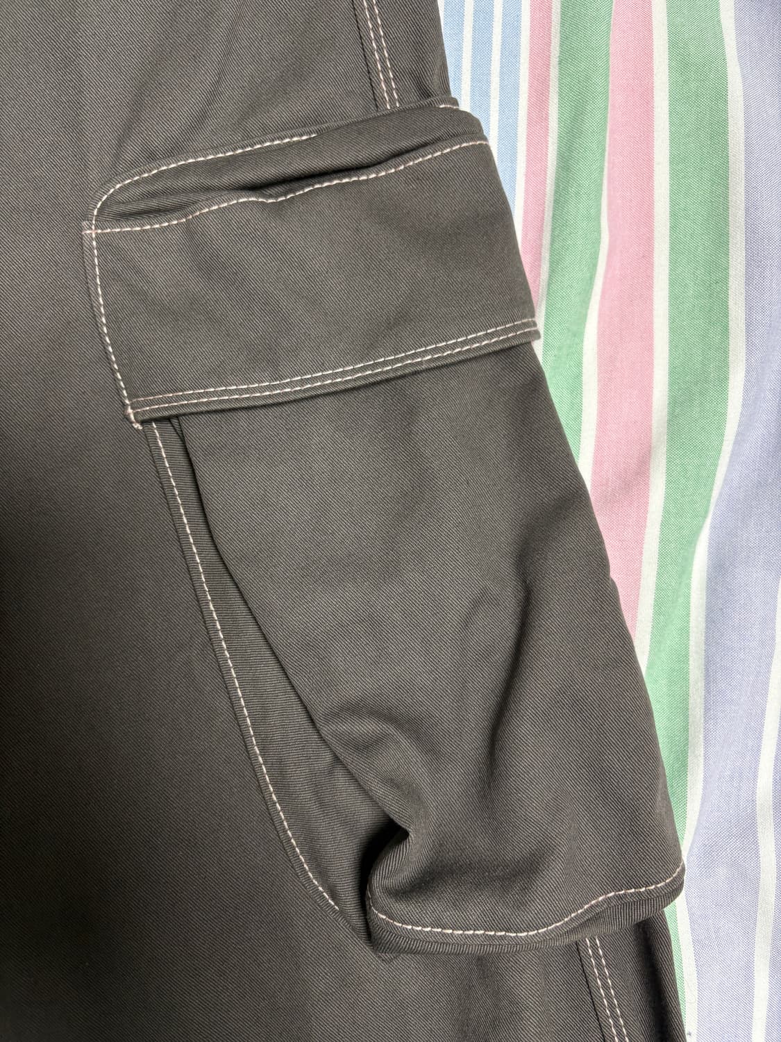 코스모스 스티치 카고팬츠 그레이 S (1회착용) 상품이미지9