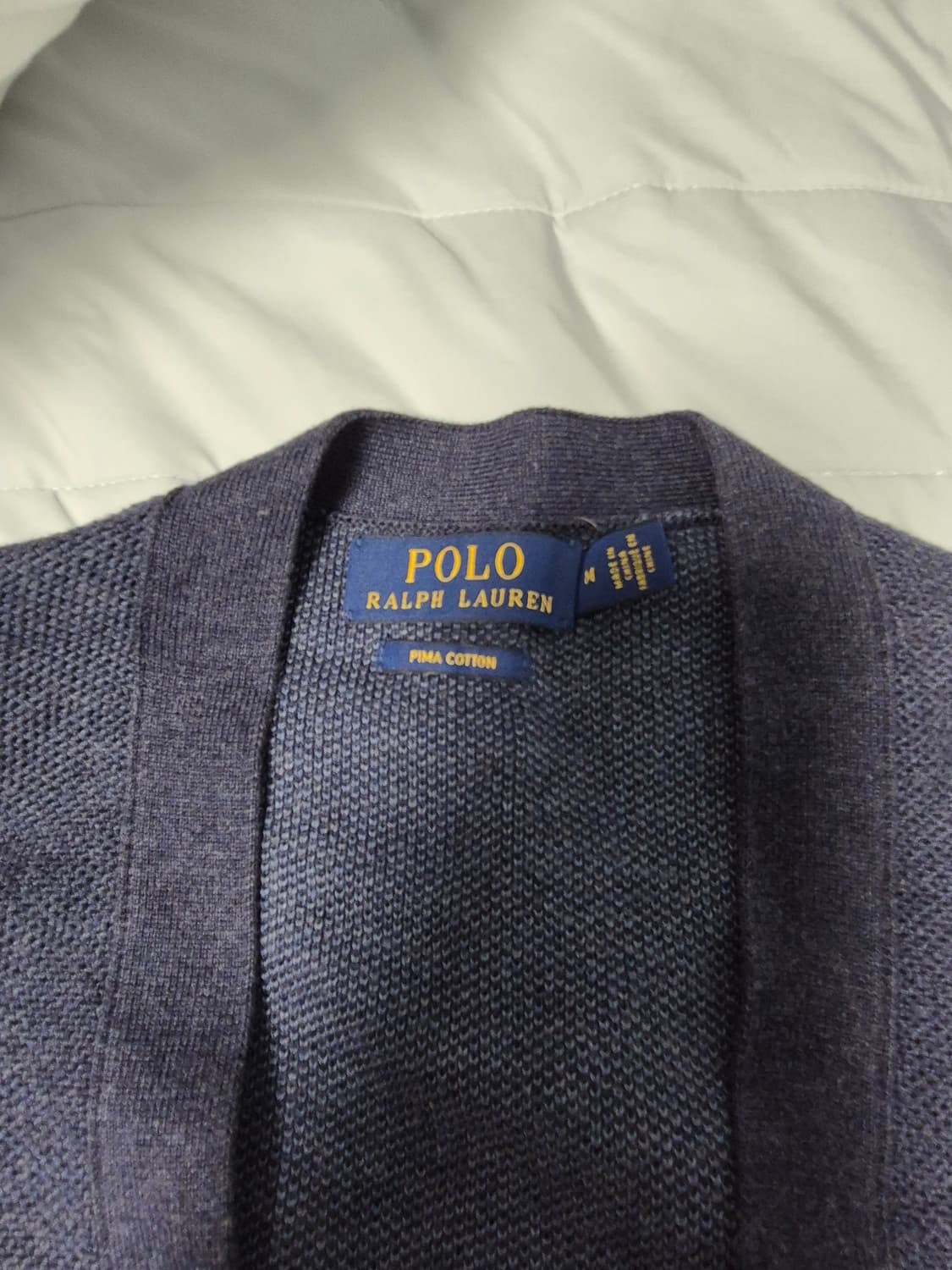 폴로 랄프로렌 피마 코튼 가디건 M 네이비 상품이미지2