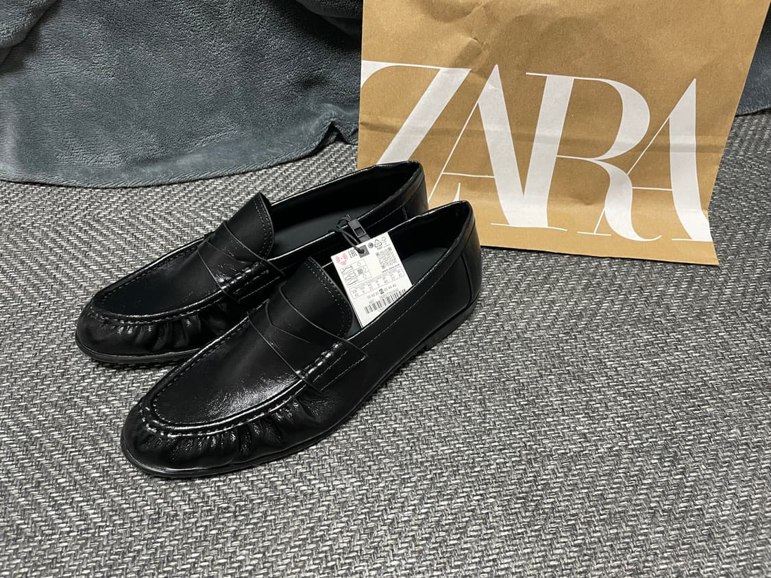 자라 맨 셔링 페니 로퍼 42사이즈 상품이미지2