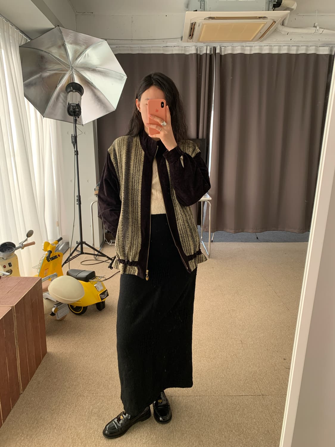 블랙 스트라이프 울 자켓 상품이미지6