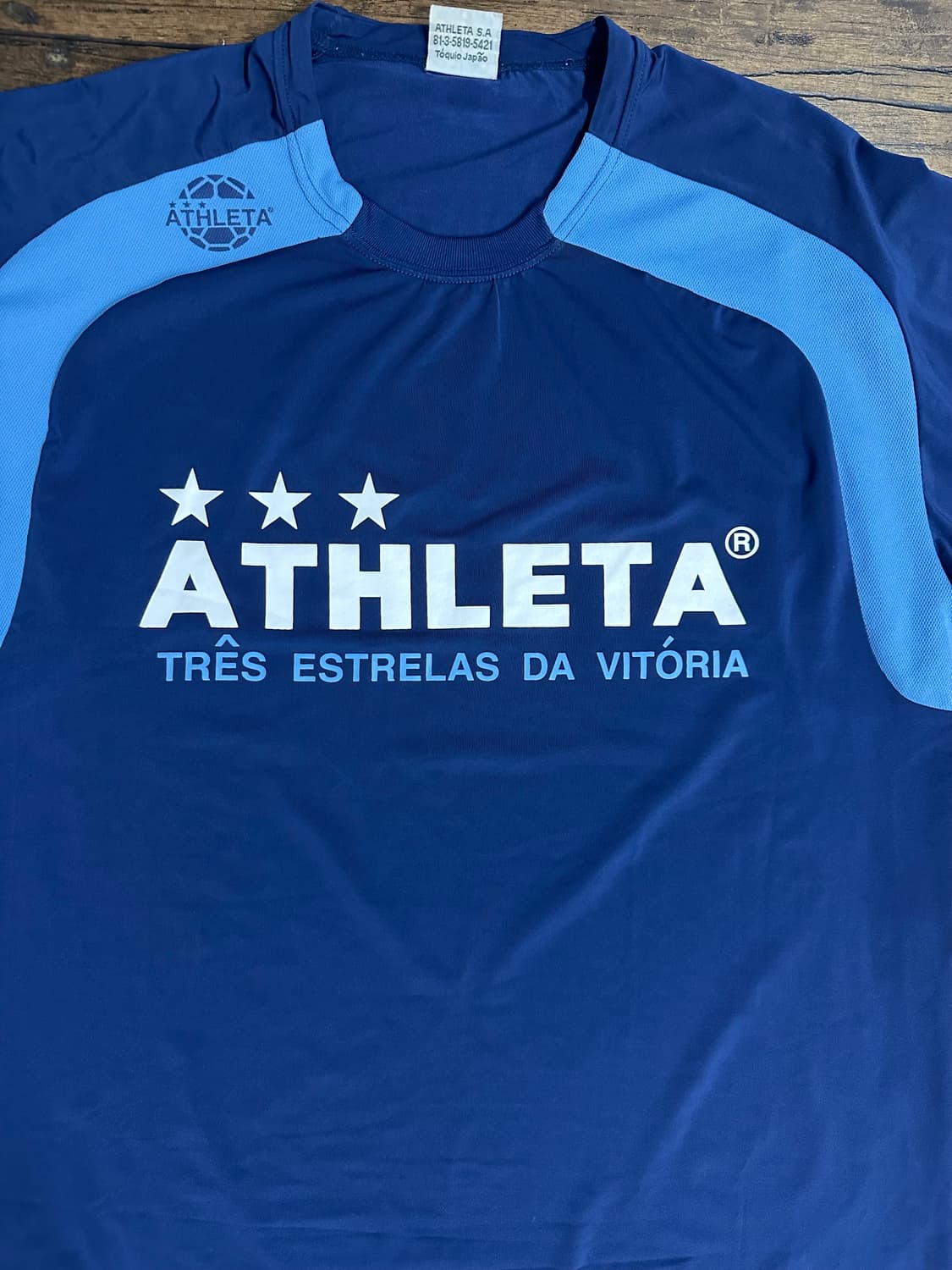 ATHLETA 아슬레타 풋살 트레이닝 반팔 네이비 실측 L 상품이미지2