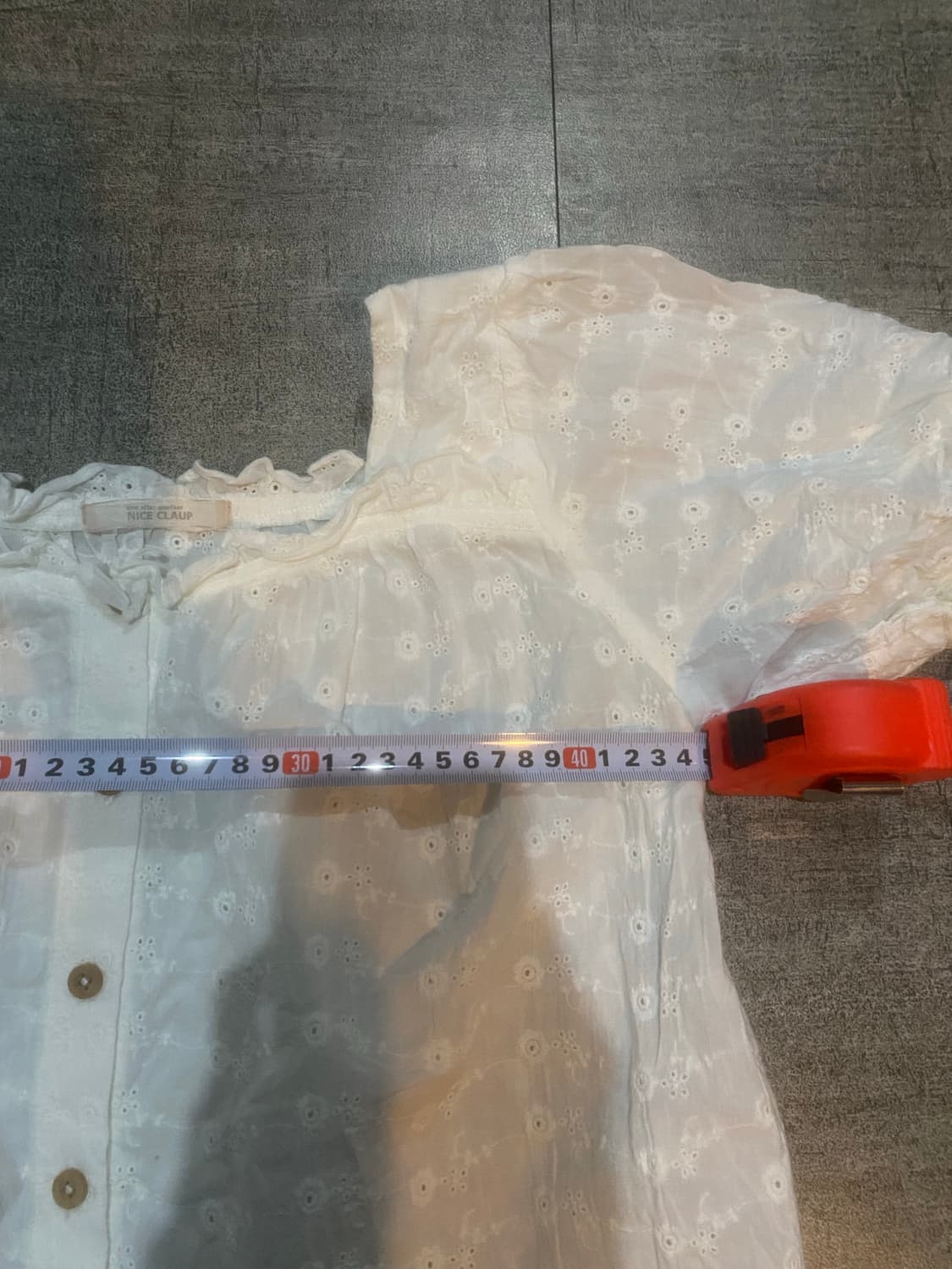 Noceclaup 하구미모리걸 달천깔페어리 플라워 스퀘어 반팔블라우스 상품이미지2