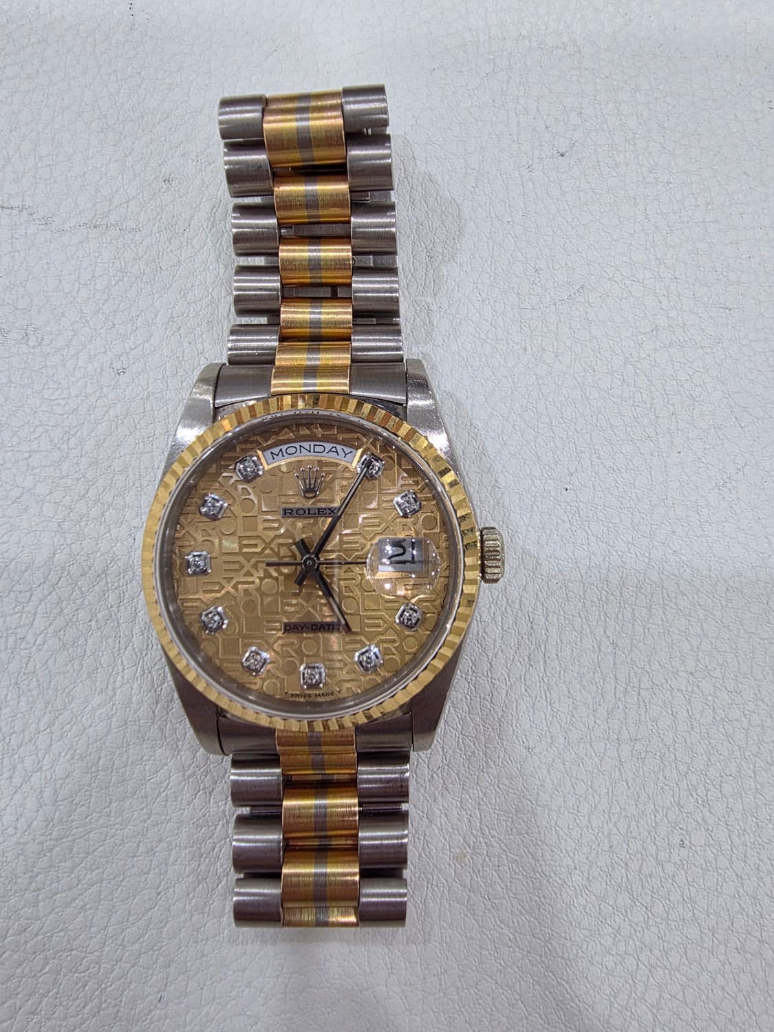 롤렉스 데이데이트 금통 다이아 시계 정품 상품이미지3