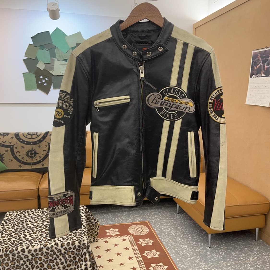 알로이시오 로스티글리오시 모터사이클 레이싱 가죽자켓 M C08764 상품이미지3