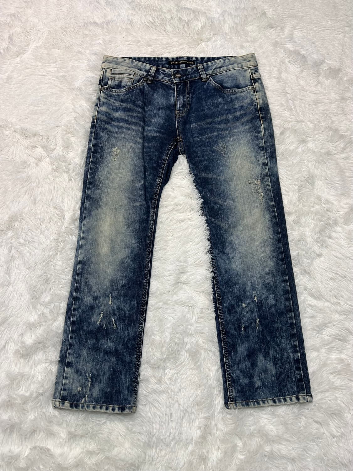 ice distressed washing denim 상품이미지1