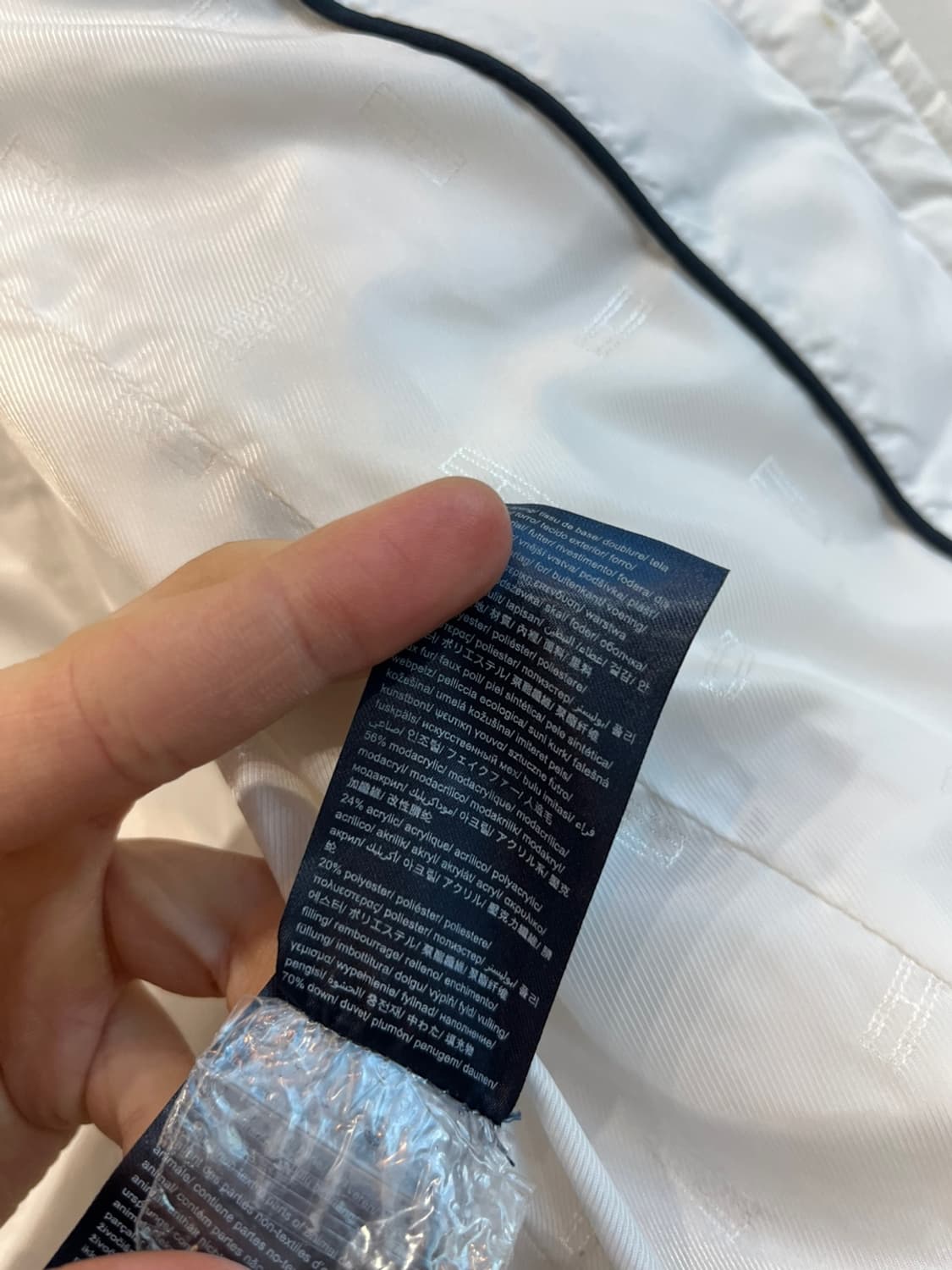 타미힐피거 우먼즈 다운 패딩 화이트 XS 상품이미지5