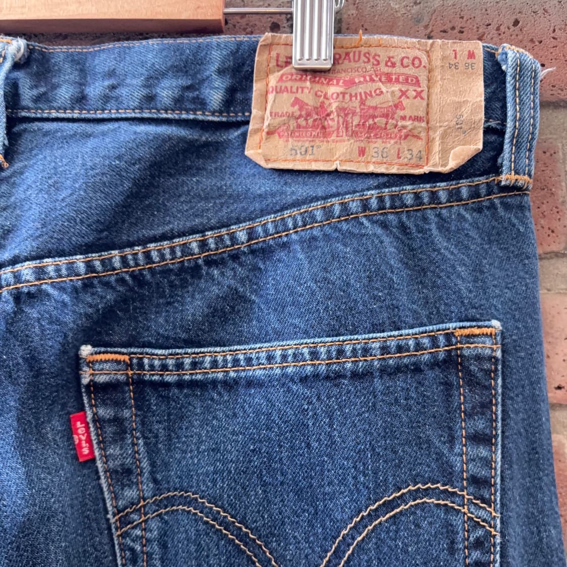 리바이스 Levi’s 501 오리지널 핏 데님 팬츠 상품이미지8