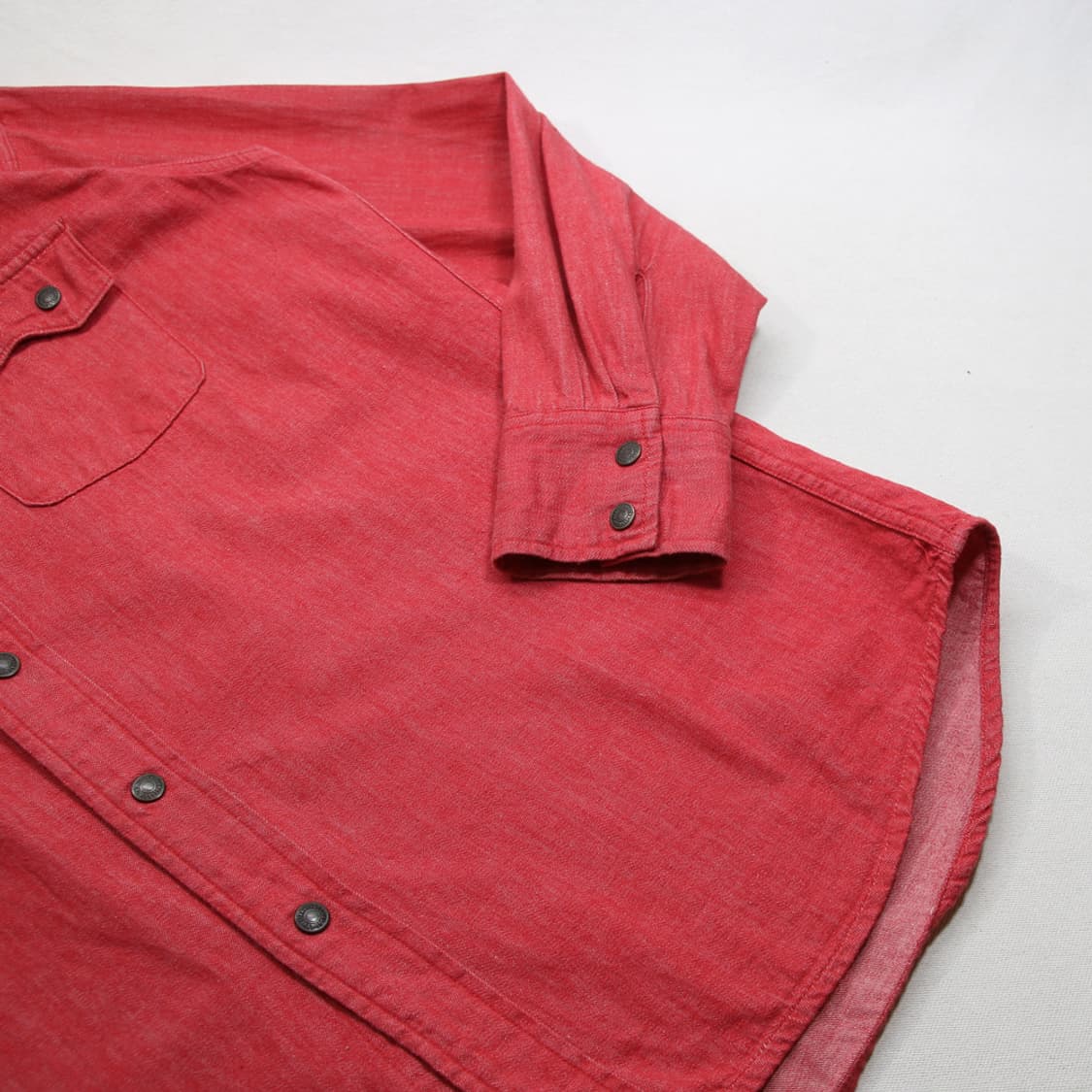 (착용컷) 90's 리바이스 화이트탭 웨스턴 셔츠 (남성용 103) 상품이미지8