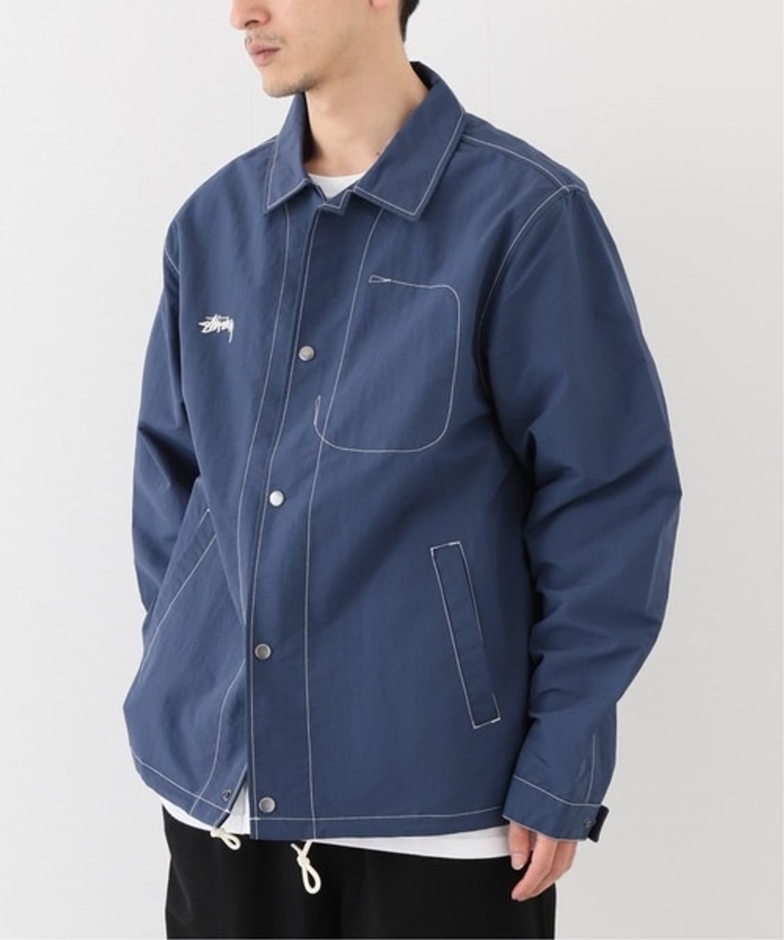 stussy 스투시 나일론 폴섬 나일론 자켓 네이비 M (103) 상품이미지10