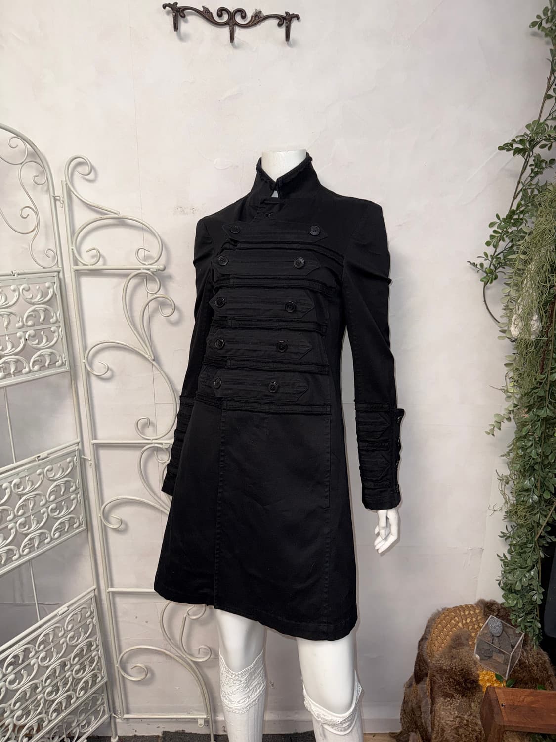 ZUCCA black napoleon button coat jacket 상품이미지1