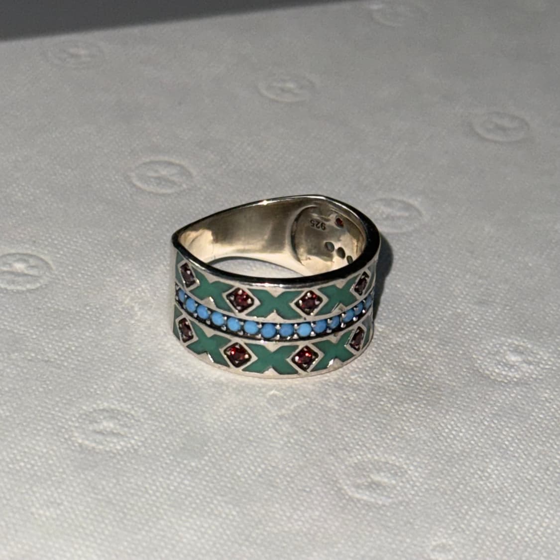 Silver turkey stone ring 실버925 터키석 상품이미지2