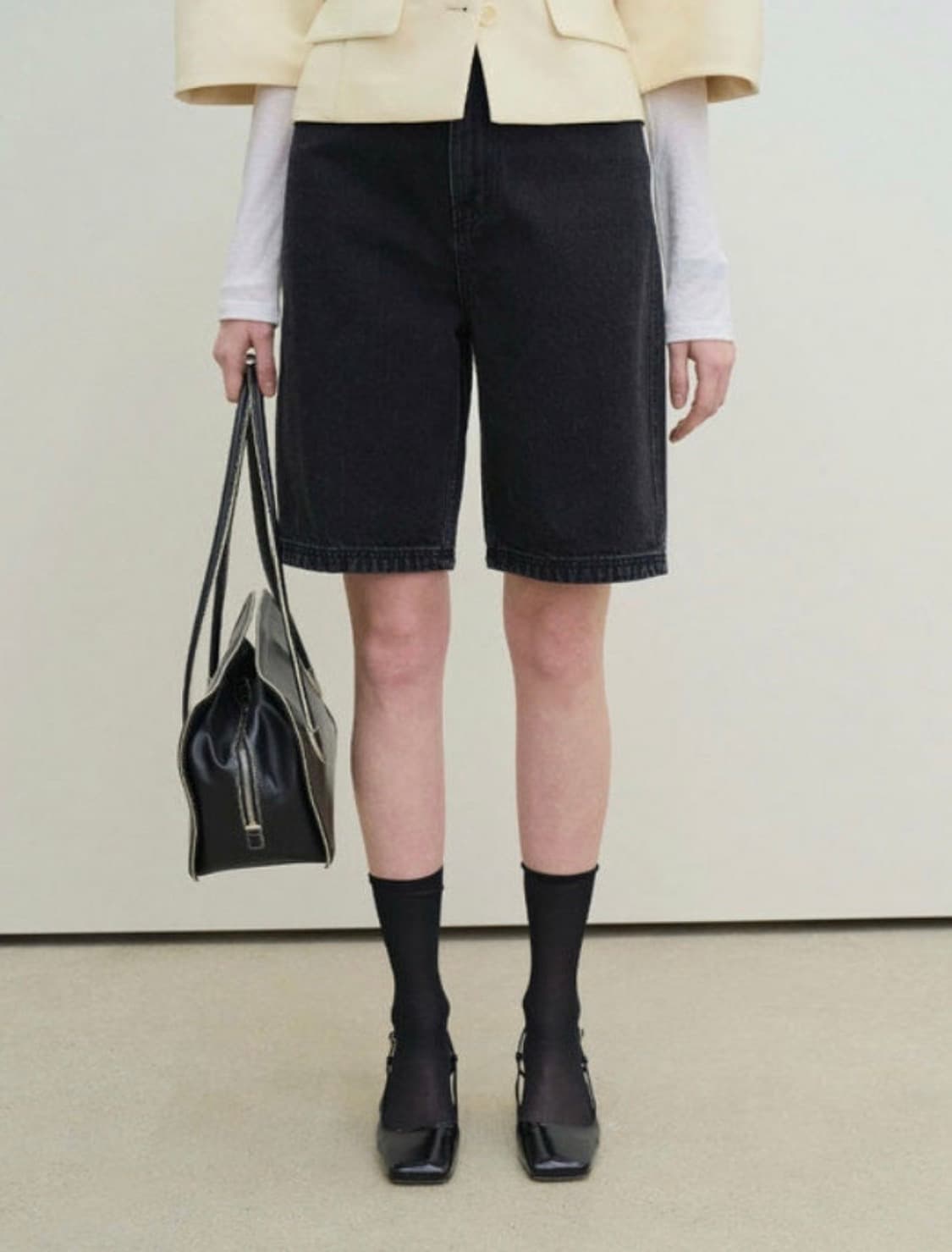 그로브 리아 데님 하프팬츠 상품이미지1