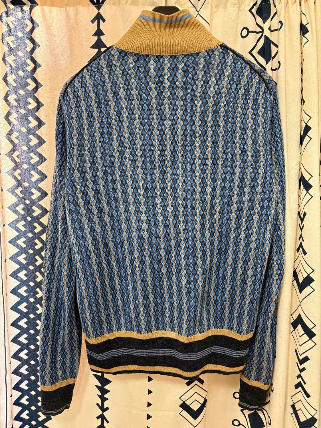 웨일즈보너 오케스트라 리넨 자카드 하프집업 스웨터 상품이미지5