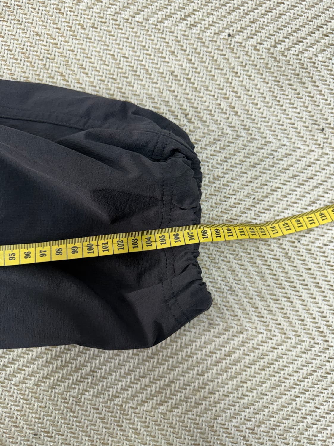 정품) 아르켓 남성 블랙 나일론 드로우스트링 스웻팬츠 M 상품이미지7