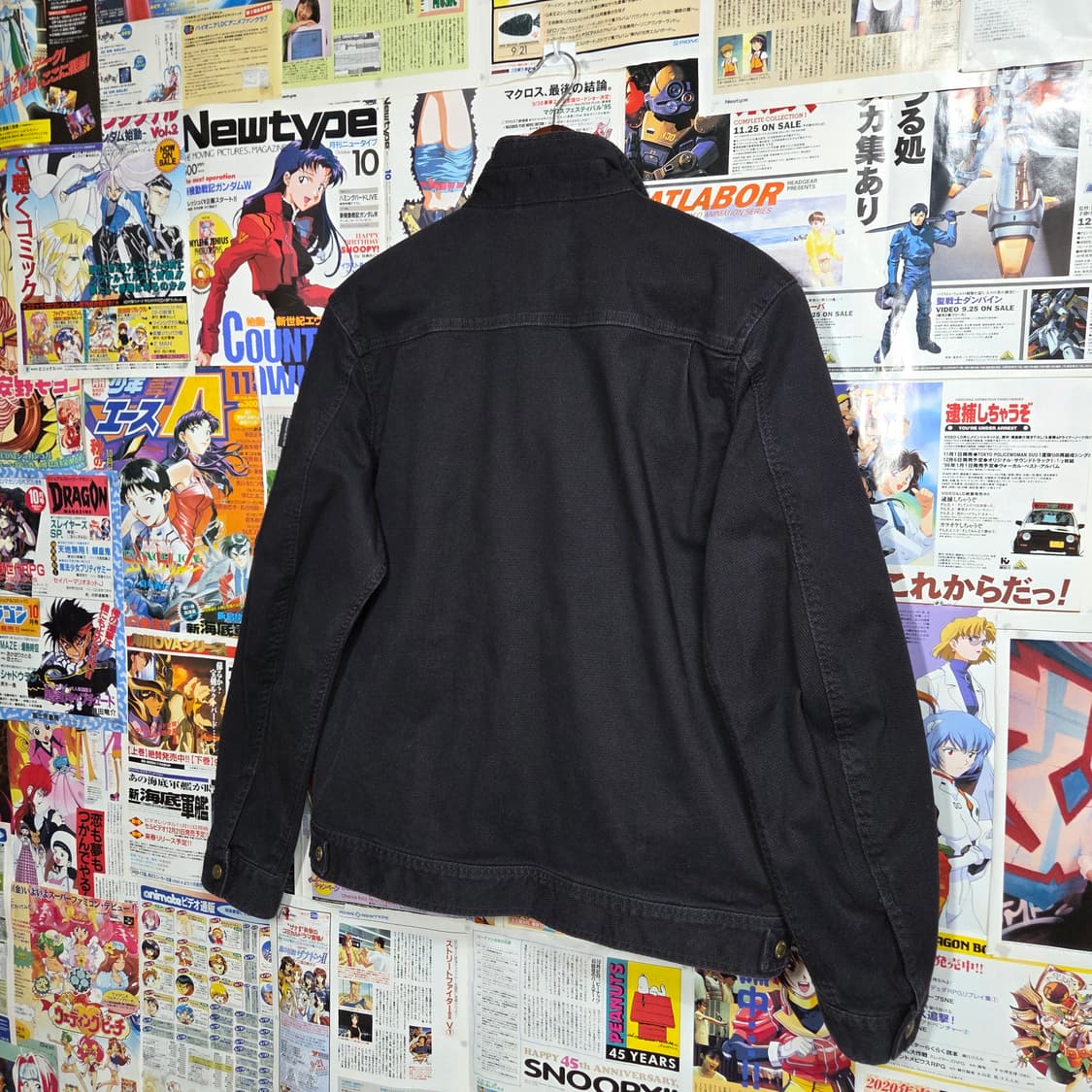 JPN 락시크 펑크 자수 패치 블랙 코튼 워크 자켓 상품이미지6