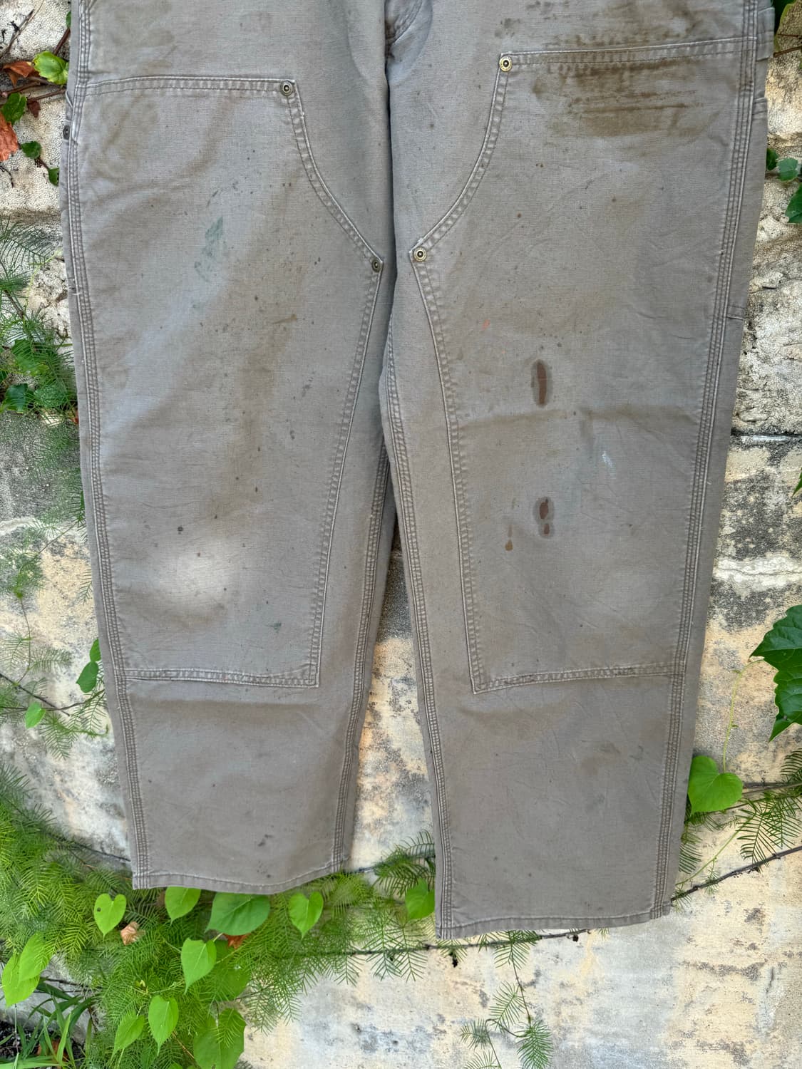 칼하트 distressed 더블니 그레이 카펜터 워크 팬츠 34 상품이미지5