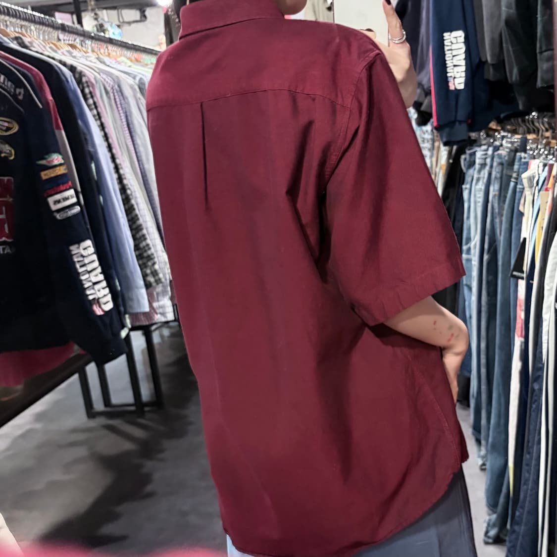  [IM] Carhartt 칼하트 반팔 셔츠 버건디 상품이미지7