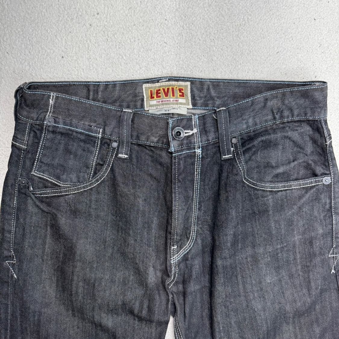 LEVI'S 514 블랙 데님 팬츠 W34 L32 상품이미지2