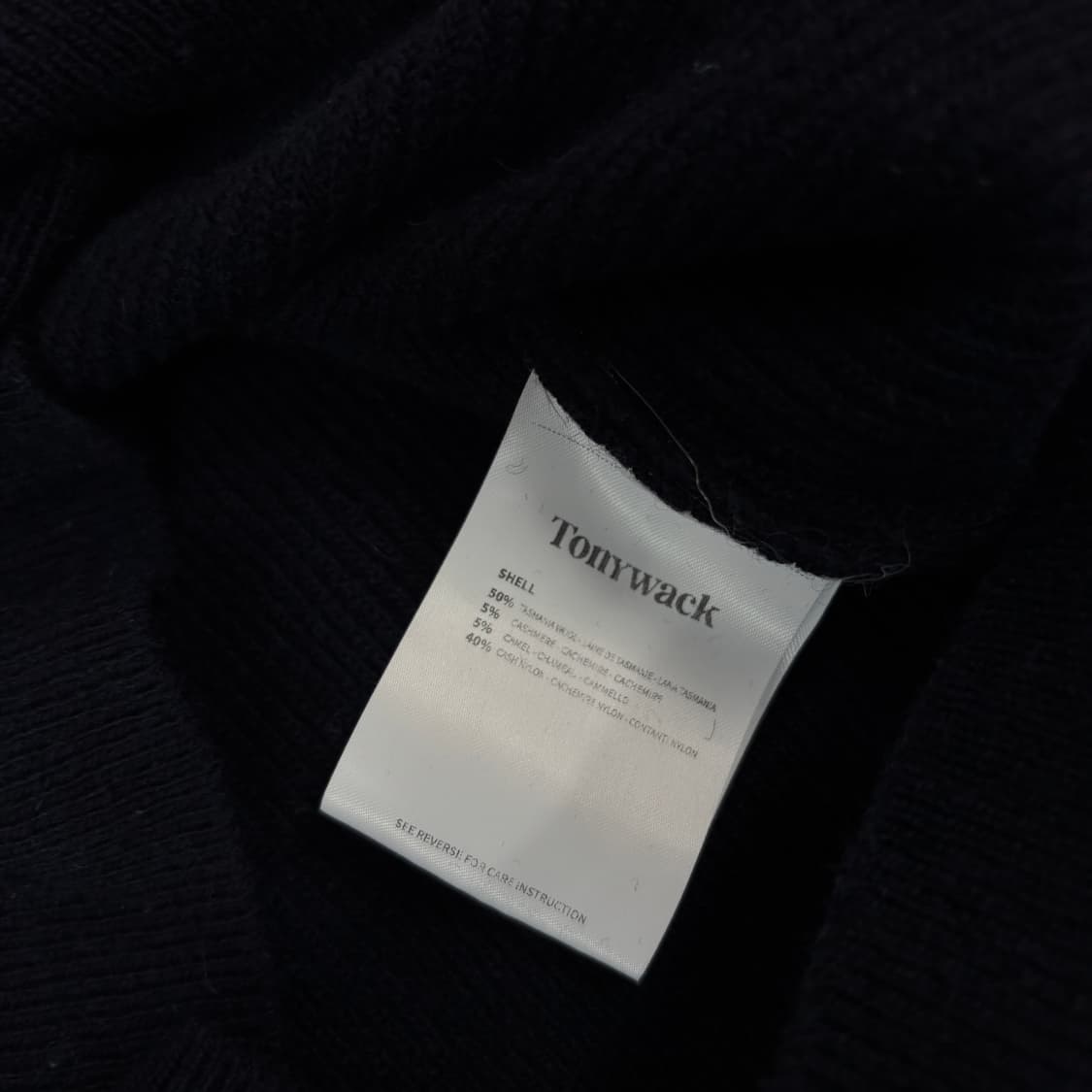 Tony wack 토니 웩 울 캐시미어 카라 니트  상품이미지5