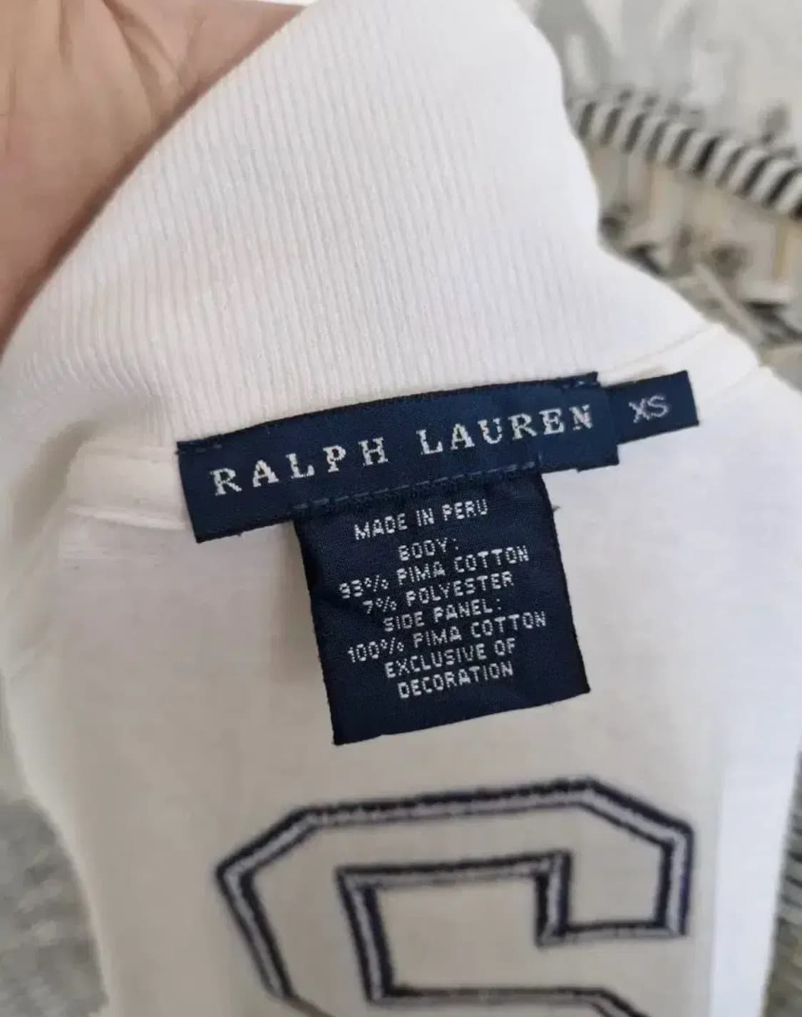 폴로 USA성조기 화이트 집업 저지 상품이미지6