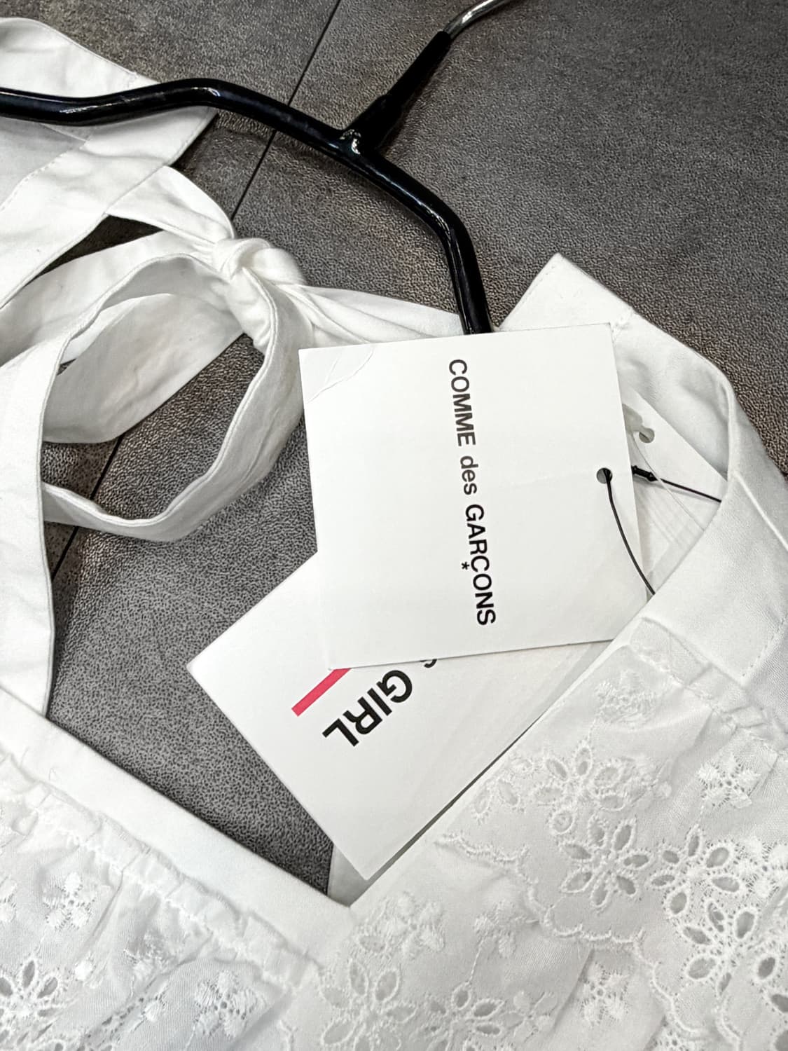 꼼데가르송 걸 포플린 레이스 디테일 원피스 상품이미지6