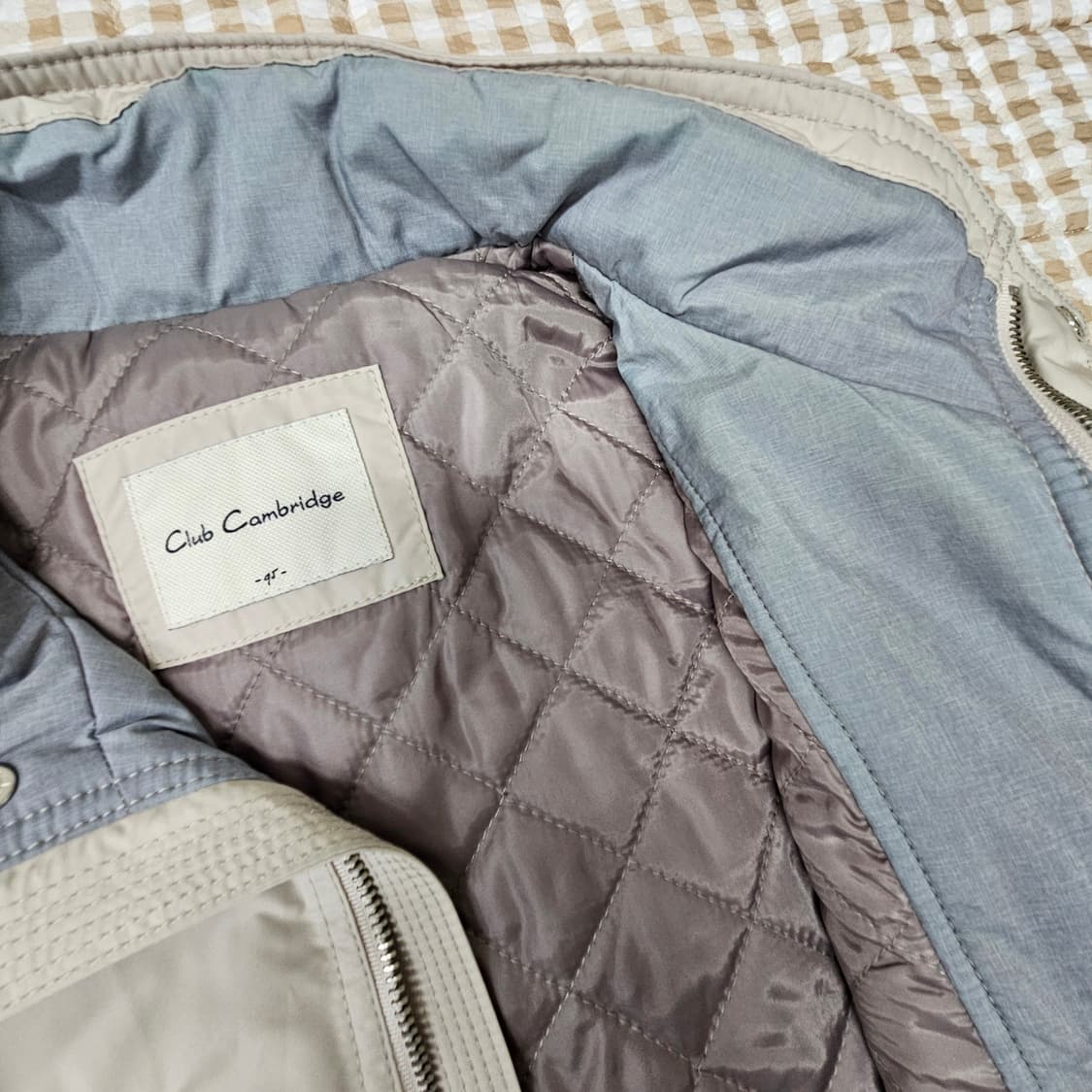 클럽캠브리지 누빔 경량패딩 남자100 상품이미지6