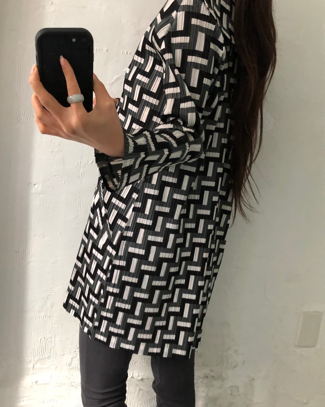 Pleats Please 플리츠플리즈 패턴 롱 투웨이 플리츠 가디건 상품이미지5