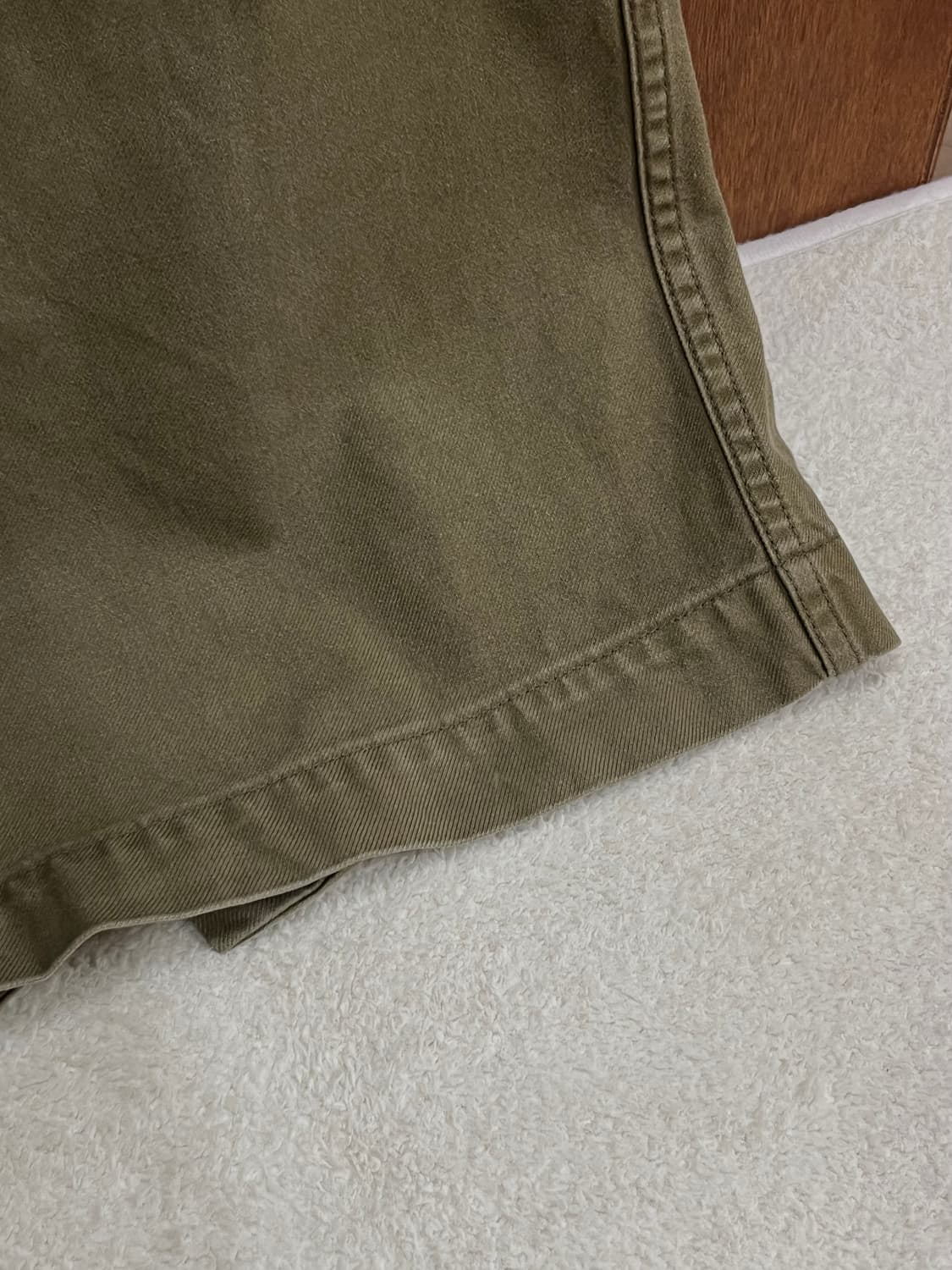 단톤 코튼 롱스커트 올리브 그린 상품이미지8