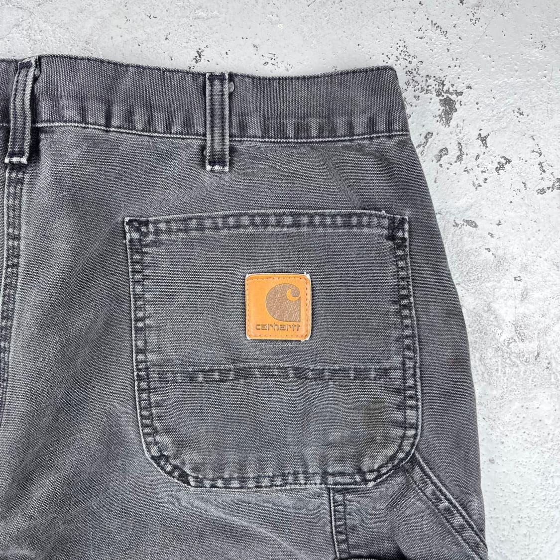 빈티지 칼하트 블랙 그레이 싱글니 카펜터 팬츠 B11 상품이미지7